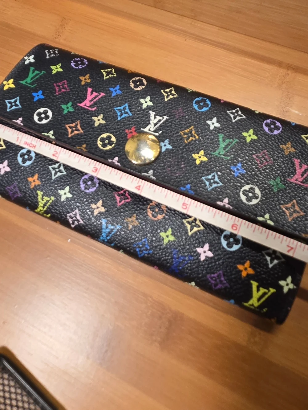 LOUIS VUITTON MULTICOLOR PORTEFEUILLE SARAH LONG WALLET - Picture 14 of 15